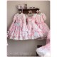 Mademoiselle Pearl Sanrio My Melody Rose Themed Apron Top Skirt Set JSKs and OPs(Reservation/Full Payment Without Shipping)